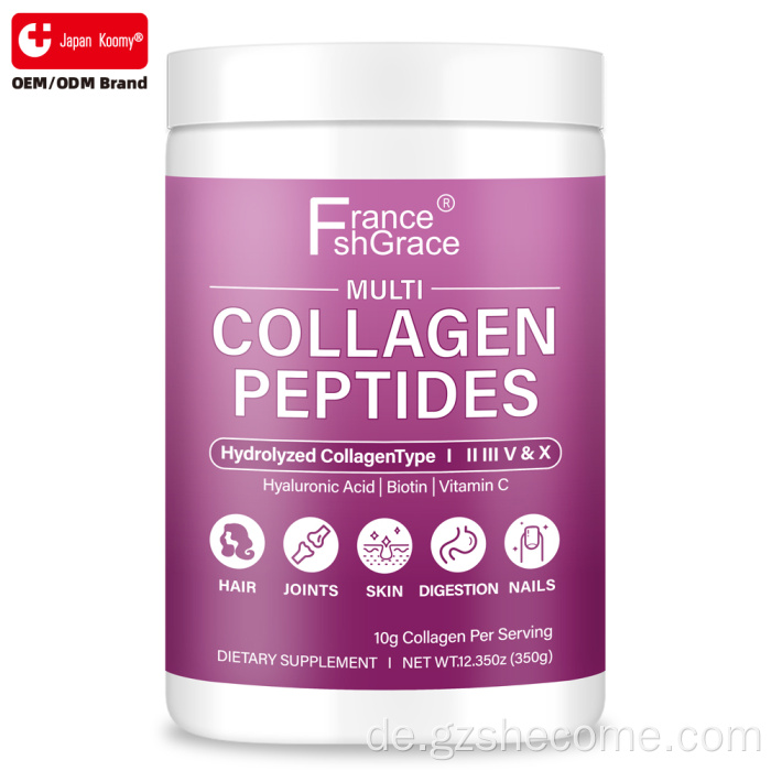 Multi-Kollagen-Peptid-Pulver unterstützt die Gesundheit